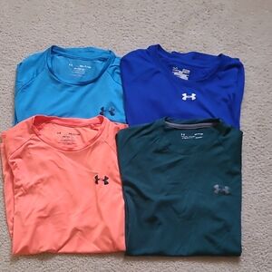 Under Armour Kids Short Sleeve Tees - Blue, Orange, Teal, Navy